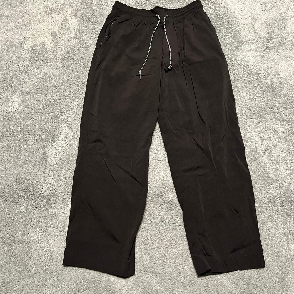Athleta Pants Womens 10 Tall Trekkie Straight Cropped Black Hiking